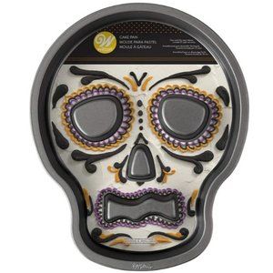 Skull Halloween Dia De Los Muertos Day Of the Dead Non-Stick Cake Pan by Wilton